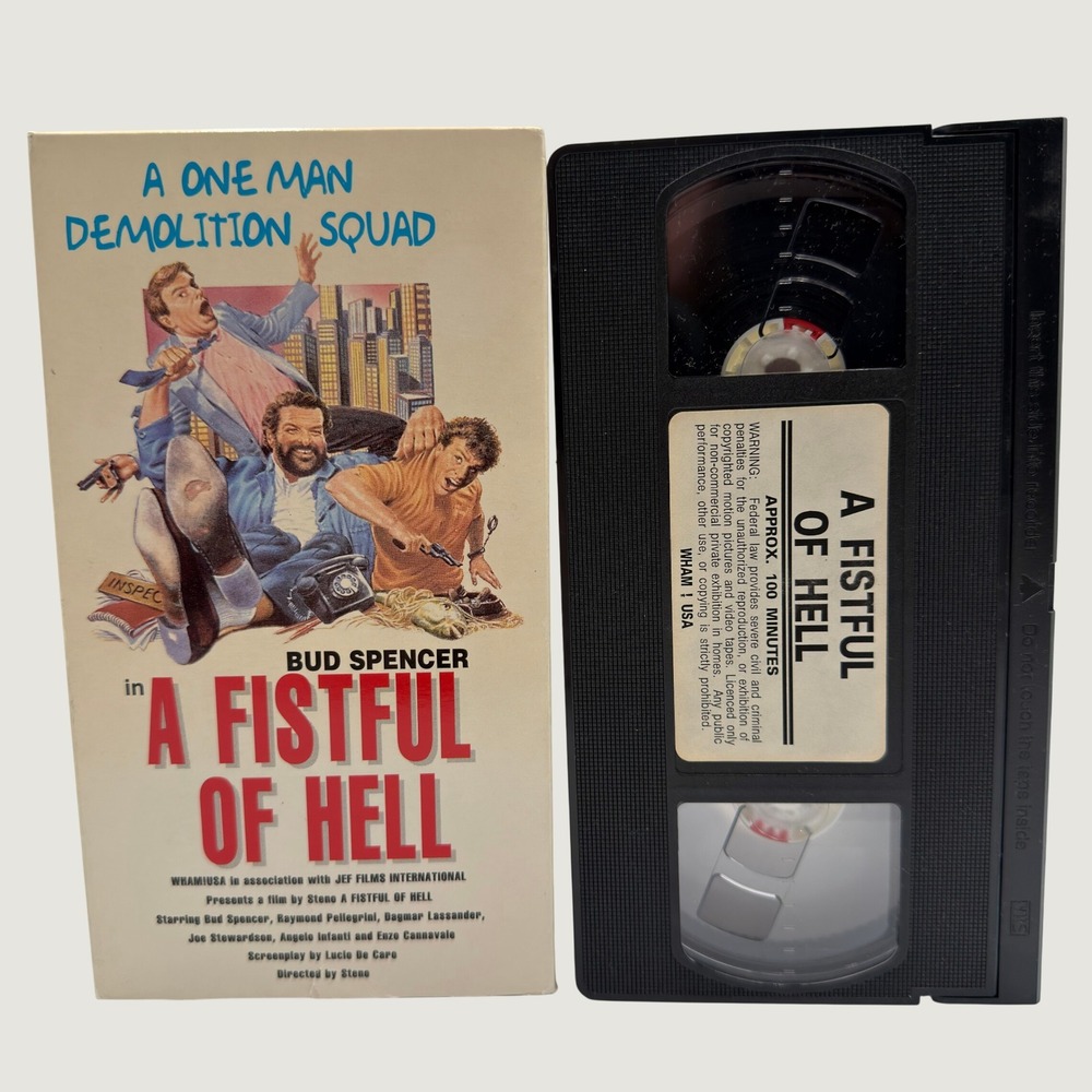 A Fistful of Hell VHS Bud Spencer Flatfoot Action Movie WHAM USA 95010 RARE OOP